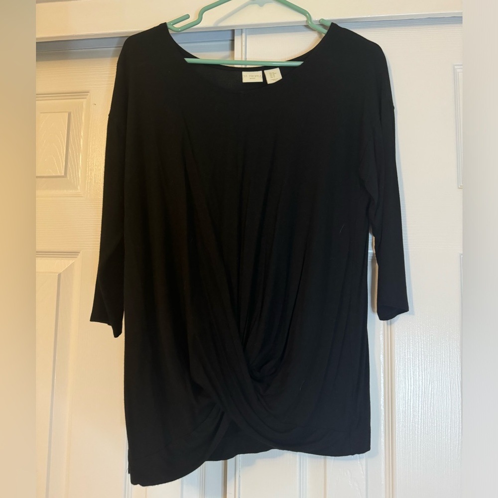 ST. TROPEZ WEST Black Twist Top